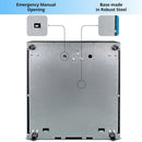 Cassetto Cassa Piccolo In Ferro Porta Banconote e Monete (euro) Apertura Automatica POS Stampante RJ, 33x38cm con Porta Tablet Universale 9-13'