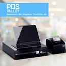 Cassetto Cassa Piccolo In Ferro Porta Banconote e Monete (euro) Apertura Automatica POS Stampante RJ, 33x38cm con Porta Tablet Universale 9-13'