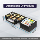 Interno Cassa con Coperchio e Serratura per Cassetto Contanti Flip-Top