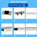 Cassetto per Registratore di Cassa POS VALLEY con staffe metalliche di montaggio sotto il bancone - Interno 4 Banconote / 8 Monete (Euro), 24V RJ11/12, 41x41x11cm, Nero