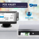 Cassetto Cassa Flip Top POSV-FT, 7 Banconote/8 Monete, Nero/Acciaio, RJ