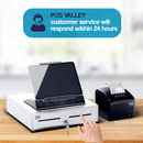 Cassetto Cassa Grande POSV-410 Manuale, 4 Banconote/8 Monete, Bianco