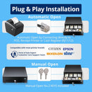 Cassetto Cassa Piccolo POSV-330, 4 Banconote/8 Monete, Nero, RJ, 33x33