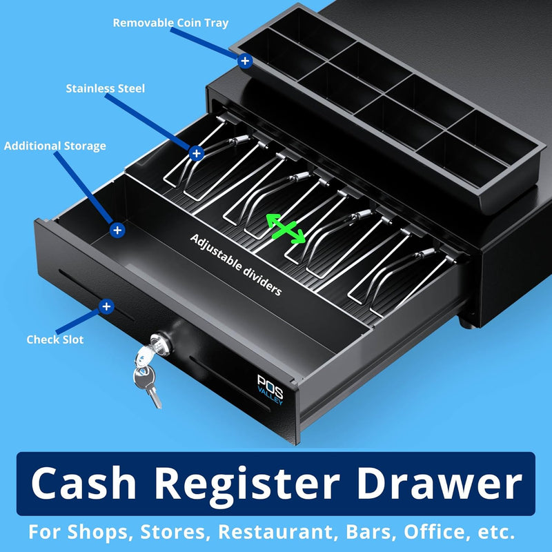 Vassoio Contanti 7 Scomparti - Cassetto Portamonete Con 4 Slot Banconote E 3 Monete - Foto 1