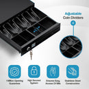 Cassetto Cassa Piccolo POSV-330E Manuale, 4 Banconote/5 Monete, Nero