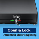 Cassetto Cassa Piccolo POSV-330, 4 Banconote/5 Monete, Nero, RJ, 33x33 - USA