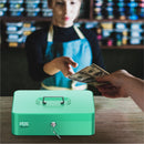 Cassetta Portavalori con Serratura a Chiave Portatile, Verde