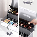 Cassetta Portavalori con Serratura a Chiave Portatile, Bianco