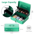 Cassetta Portavalori con Serratura a Chiave Portatile, Verde