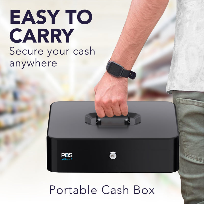 SPRINGOS Cassetta Portavalori Richiudibile Con Chiave Sparbox 15 X 8 X - Foto 5