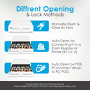 Cassetto Cassa Grande POSV-410, 4 Banconote/ 8 Monete, Bianco, RJ