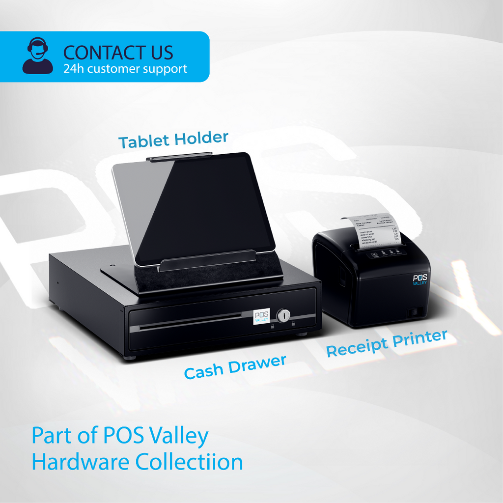 Mini Cash Drawer POSV-250 Mini, 4 Banknotes/8 Coins, White, RJ