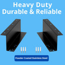 Cassetto per Registratore di Cassa POS VALLEY con staffe metalliche di montaggio sotto il bancone - Interno 4 Banconote / 8 Monete (Euro), 24V RJ11/12, 33x33 cm