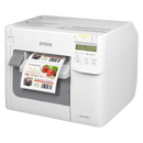 Epson ColorWorks C3500, Cutter, Disp., USB, Ethernet, NiceLabel, bianco