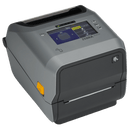 Zebra ZD621t, 8 punti /mm (203dpi), Disp. (colour), RTC, USB, USB Host, RS232, BT, Ethernet, WLAN, grigio