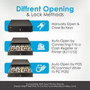 Cassetto Cassa Grande POSV-410, 4 Banconote/ 8 Monete, Nero, RJ