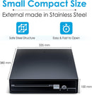 Cassetto Cassa Piccolo POSV-330E, 4 Banconote/5 Monete, Nero, RJ, 33x37