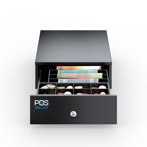 POS VALLEY Tiroir Caisse Flip-Top ouverture verticale automatique pour POS RJ Imprimante et POS VALLEY Tiroir Caisse Flip-Top ouverture verticale automatique pour POS RJ Imprimante et