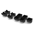 Coin tray for flip-top cash register drawers