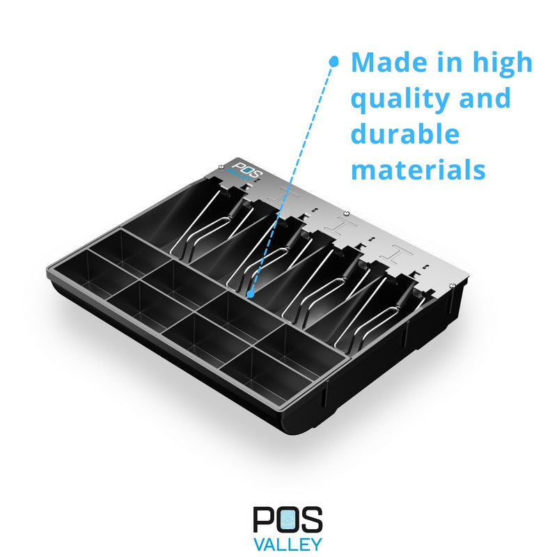 Cassetto Porta Contanti POS VALLEY - Vassoio Per Monete E Banconote 27x30.5x6 Cm - Foto 4