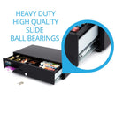 Cassetto Cassa Grande POSV-500, 7 Banconote/ 8 Monete, Nero, RJ